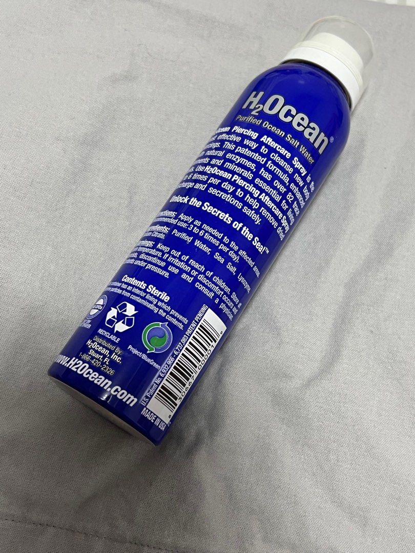 How to use h2ocean clearance spray on nose piercing