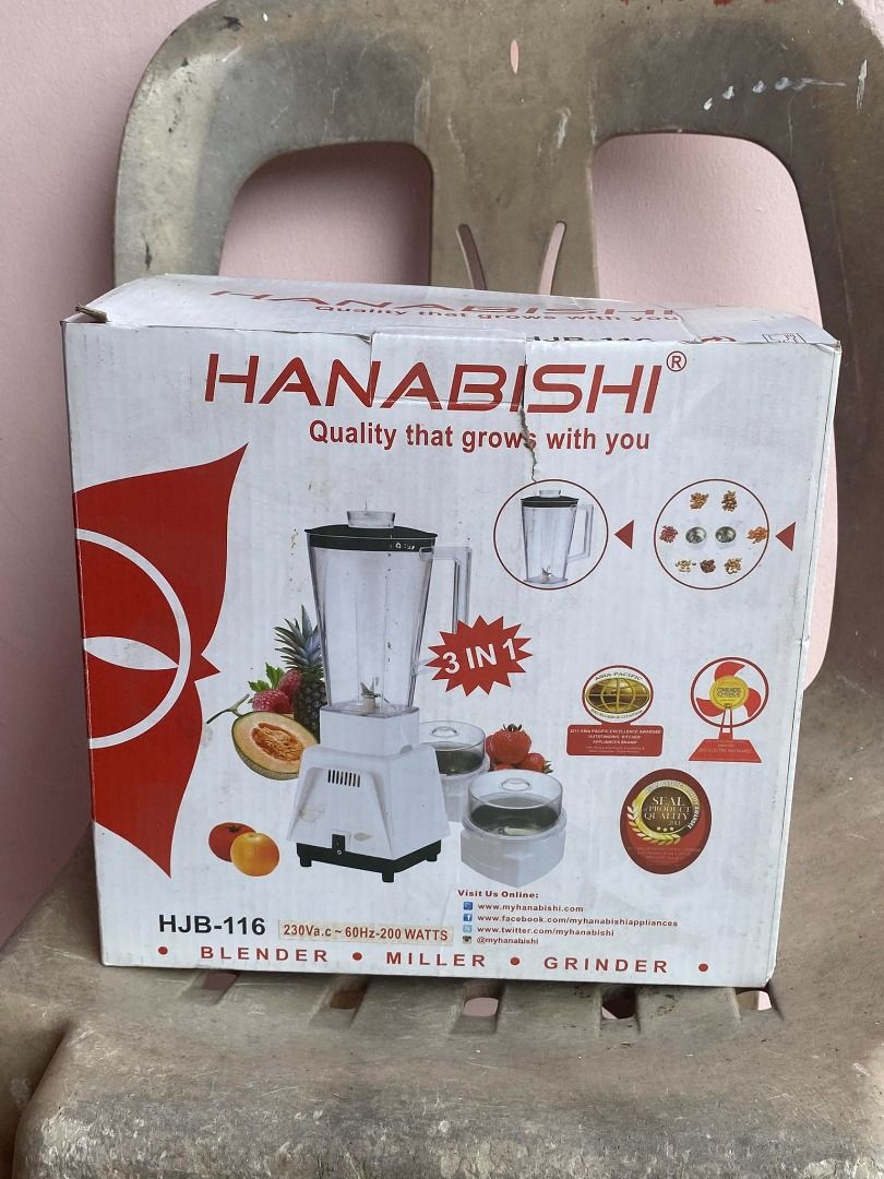 Hanabishi Blender, TV & Home Appliances, Kitchen Appliances, Juicers