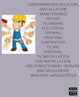 Handyman services  / WhatsApp +65 84227513