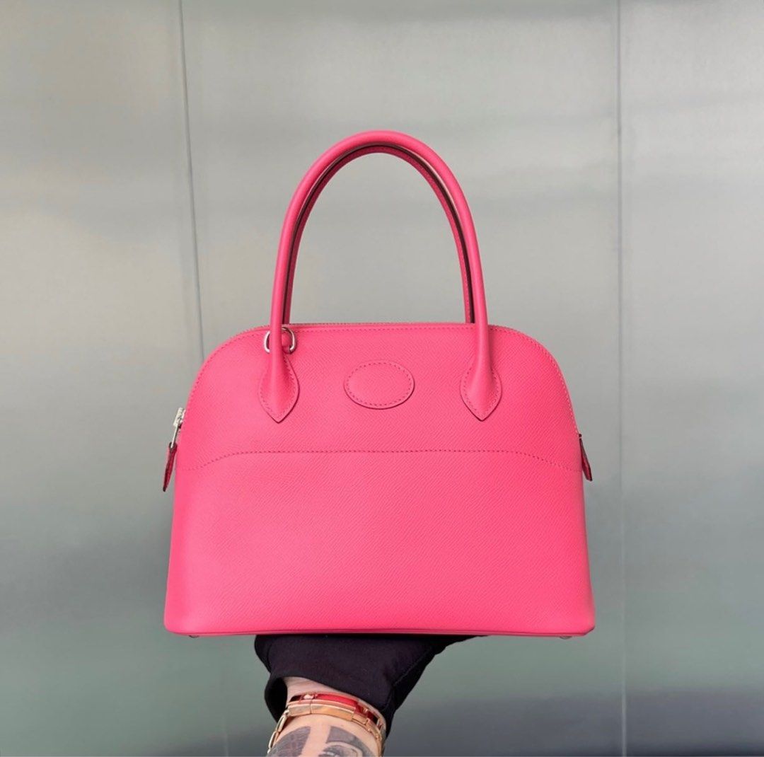 Hermes Kelly Pochette Rose Azalee Phw, Luxury, Bags & Wallets on Carousell