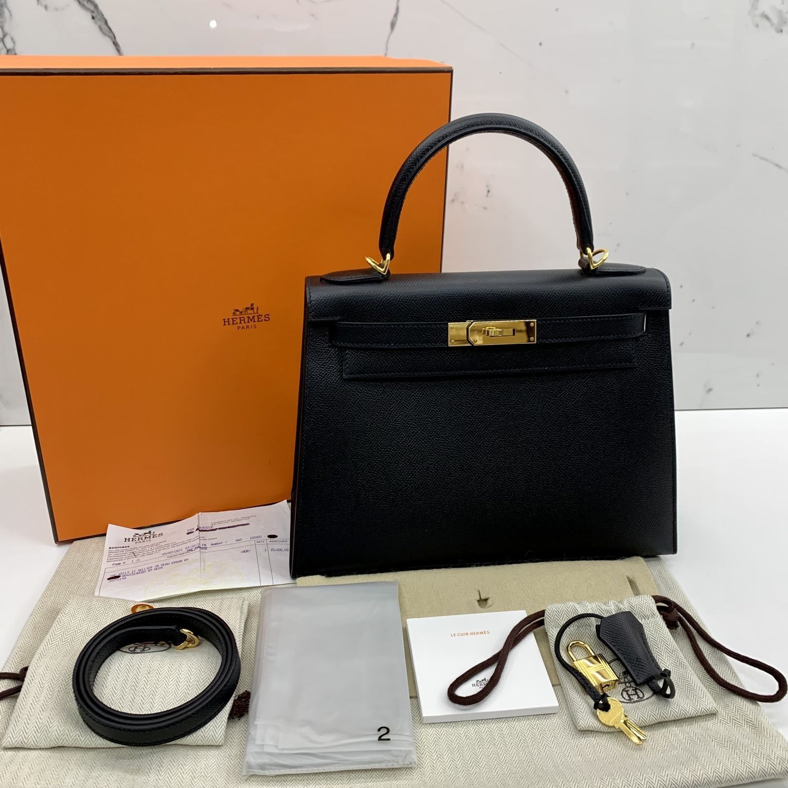 Hermès Kelly 28 Epsom Leather Handbag