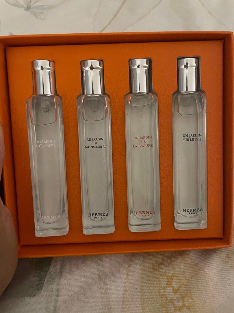 Hermes Les Jardins travel set Beauty Personal Care Fragrance