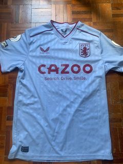 2021/22 Aston Villa Away Jersey #23 Coutinho Large Kappa Soccer Regular Fit  NEW