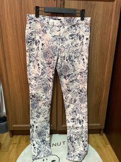 H&M Flower White Pants
