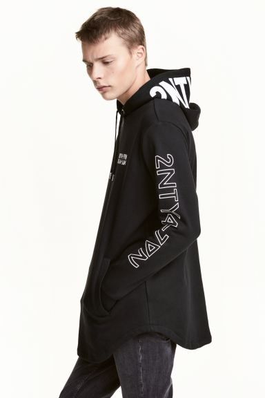 H&m long discount hoodie