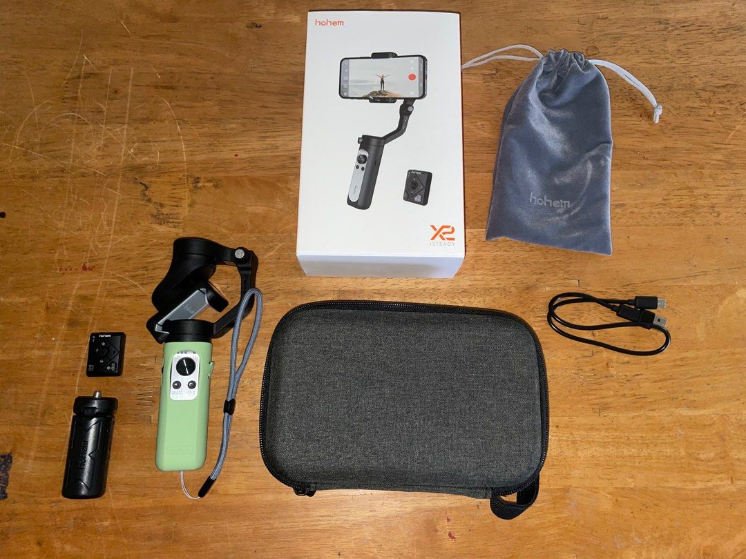 Hohem iSteady x2 Gimbal‼️ (Category: Gimbals & Stabilizers ) located in Las Pinas. Submitted by techietechtrove (Listing ID 1242294211, Image 1). Description: Hohem iSteady X2‼️ Hohem iSteady X2 Specifications: Gimbal Load Capacity 0.6 lb / 280 g Number of Axes 3-Axis (Pitch (Tilt), Roll, Yaw (Pan)) Rotation Range Mechanical Range Yaw (Pan): 320° Pitch (Tilt): 320° Roll: 320° Controllable Range Yaw (Pan): 320° Pitch (Tilt): 60° (-30 to 30°) Roll: