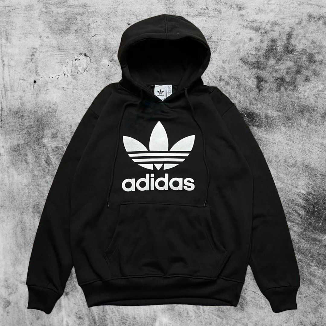 Hoodie Adidas Big Logo Hitam