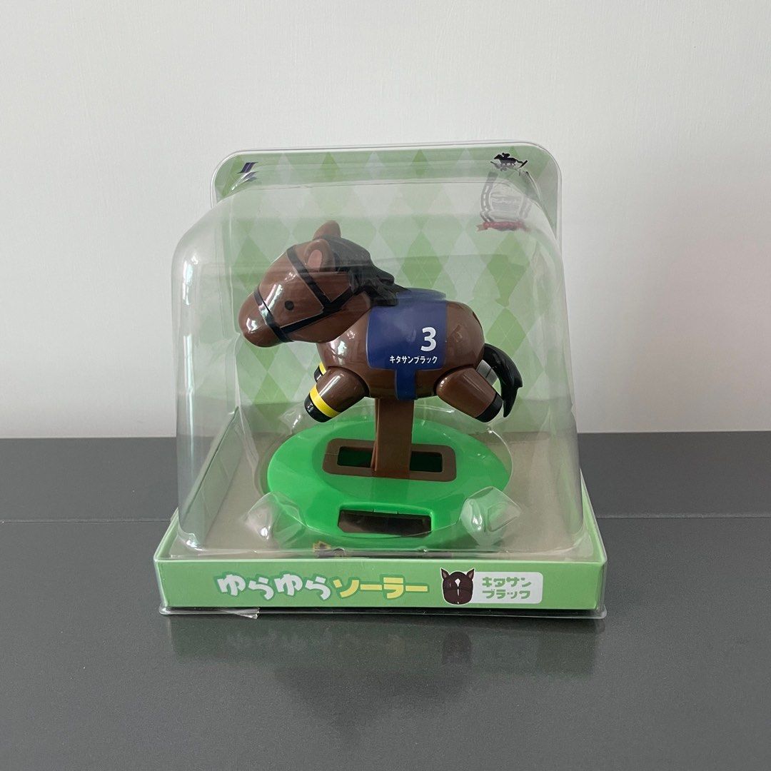日版純種馬仔公仔Horse racing special ver 太陽能搖擺公仔擺設, 興趣及遊戲, 玩具 遊戲類- Carousell
