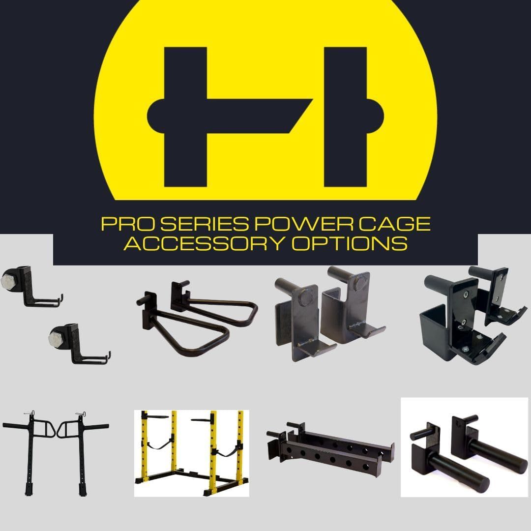 HULKFIT Pro Series Power Cage Squat Rack Home Gym Accessories Weight Plate Storage Sports Equipment Exercise Fitness Weights Dumbbells on Carousell