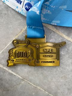 IJM ALLIANZ DUO HIGHWAY CHALLENGE 2023 NPE 10KM Run Finisher Medal