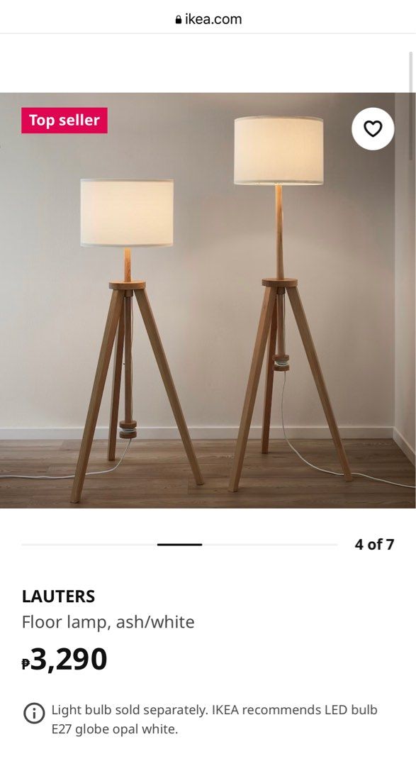 IKEA LAUTERS Floor lamp on Carousell