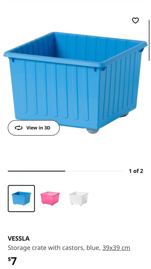 IKEA Storage Box Vesla, Furniture & Home Living, Home Improvement