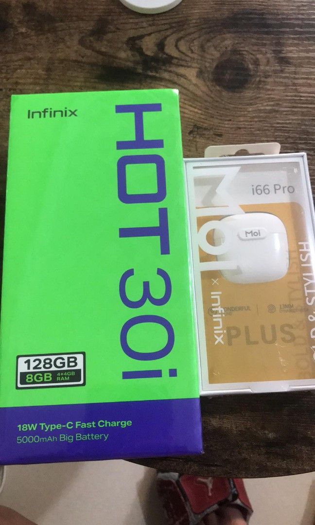 Infinix hot30i black (Category: Android Others) located in Quezon City. Submitted by mishkeyshi03 (Listing ID 1242192667, Image 1). Description: For Sale : Brandnew Infinix Hot 30i (black) 1yr Infinix local warrranty Full specs 4gb + 128gb Unisoc T606 Main Camera 13MP Front Camera 8MP Screen 6.6" HD + 90hz Display Network 4gb/3gb/2gb Facial and Finger Print Unlock Android 5000mAh Battery USB Type-C 2.0 Inclusion: Phone, Charger, Micro USB Cable a