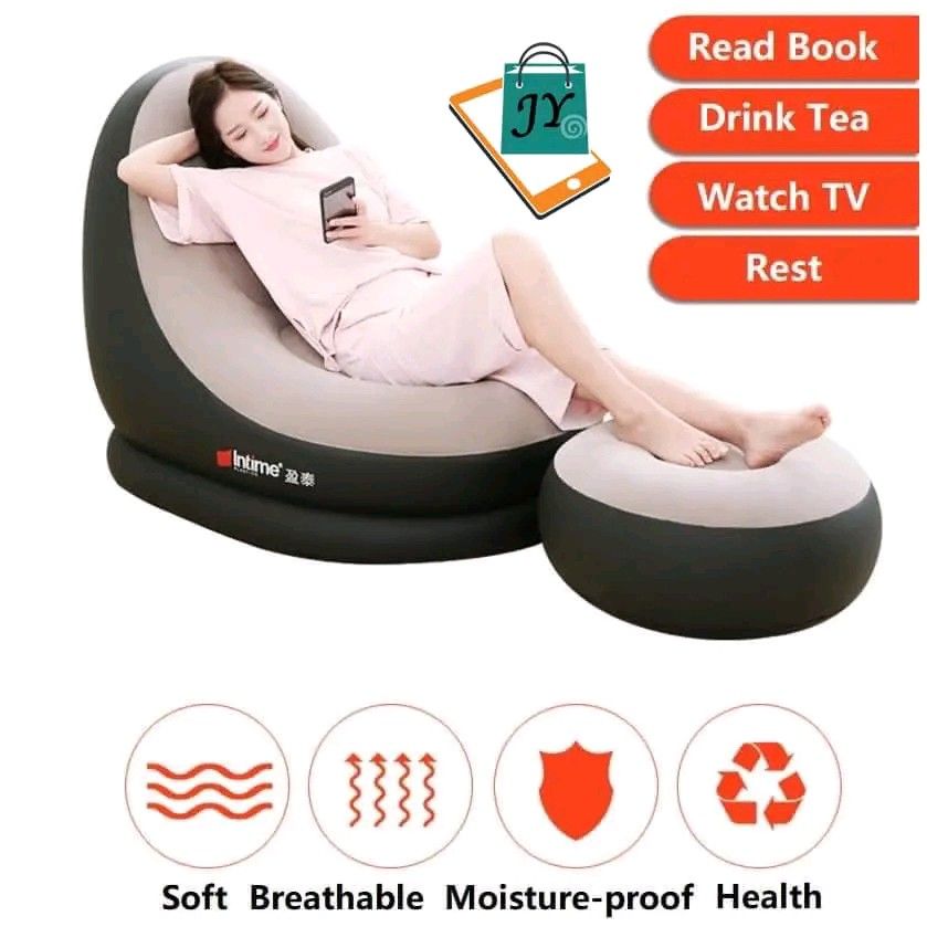 Inflatable sofa w/ free pump (Category: Sofas) located in Manila. Submitted by bongsy999mall (Listing ID 1242292515, Image 3). Description: Binondo.