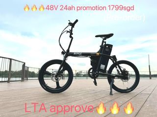 INSTOCK 48v 24ah ROGI KING+ EBIKE | LTA Approved and EN15194:2017 Certified PAB | YYEBIKE Brand