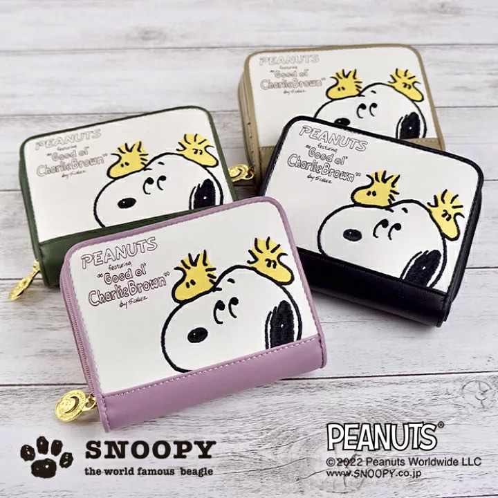 Japan Peanuts Snoopy Embroidery Wallet Purse Bag, Women's Fashion, Bags