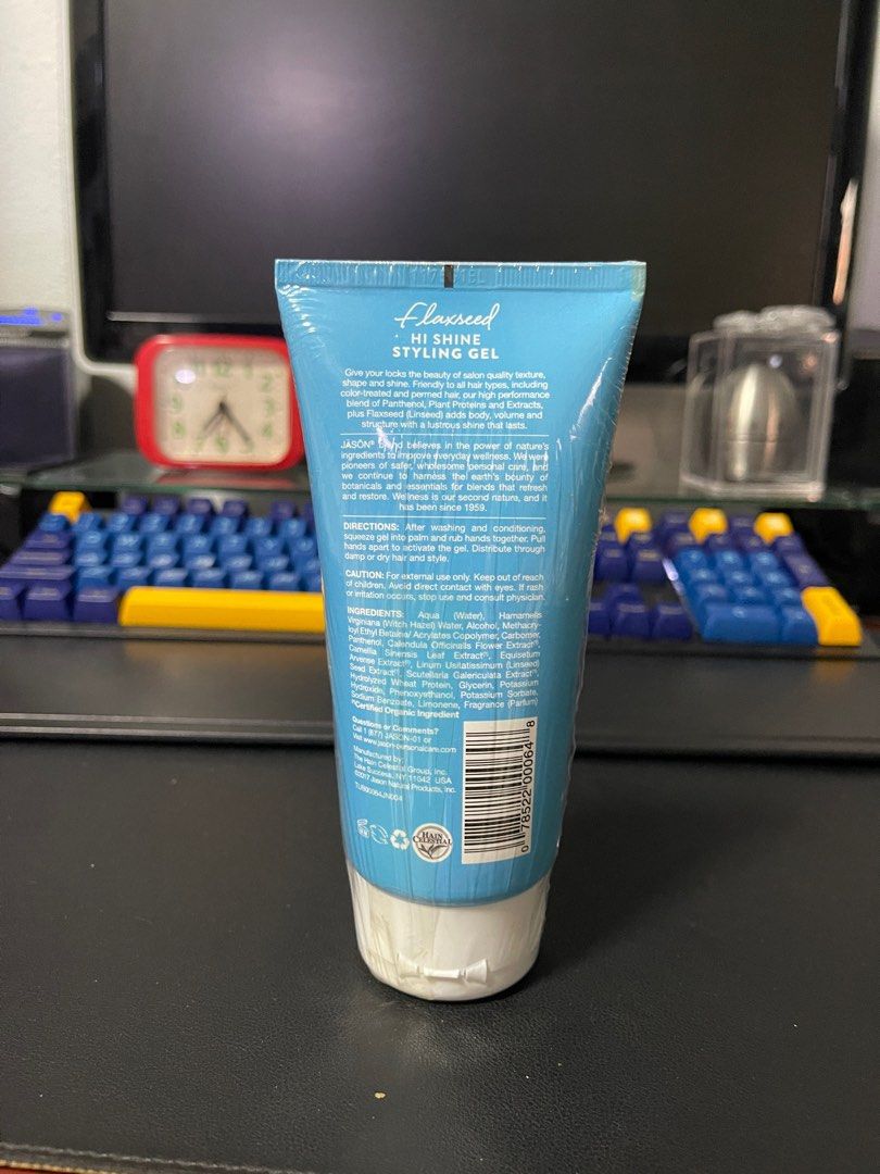 Jason Styling Gel, Flaxseed Hi Shine AlcoholFree, Beauty & Personal
