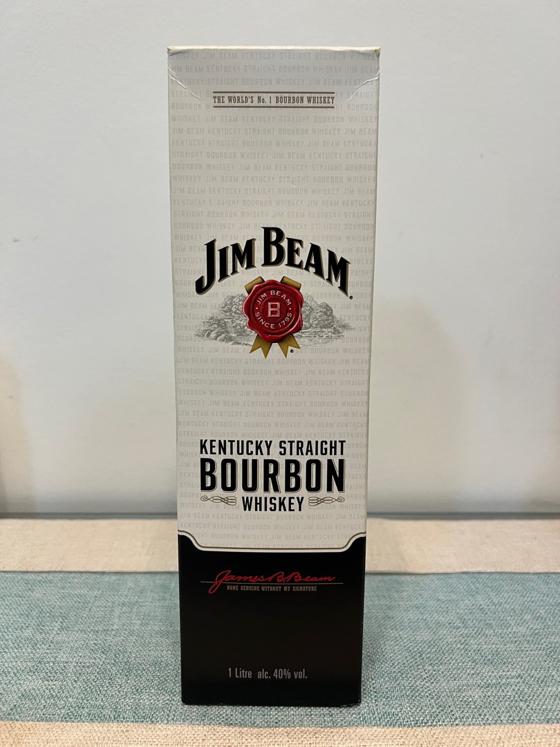 Jim Beam - 1 L, Food & Drinks, Alcoholic Beverages on Carousell
