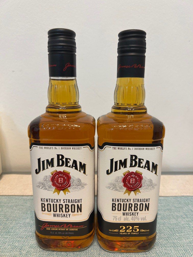 Jim Beam 750 ml, Food & Drinks, Alcoholic Beverages on Carousell