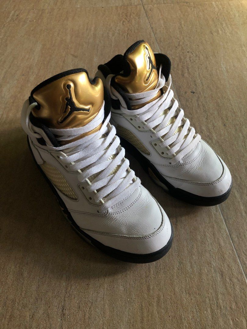 Jordan retro 5 gold tongue clearance