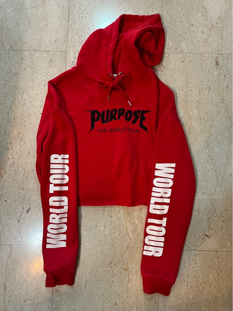 Red purpose tour best sale hoodie