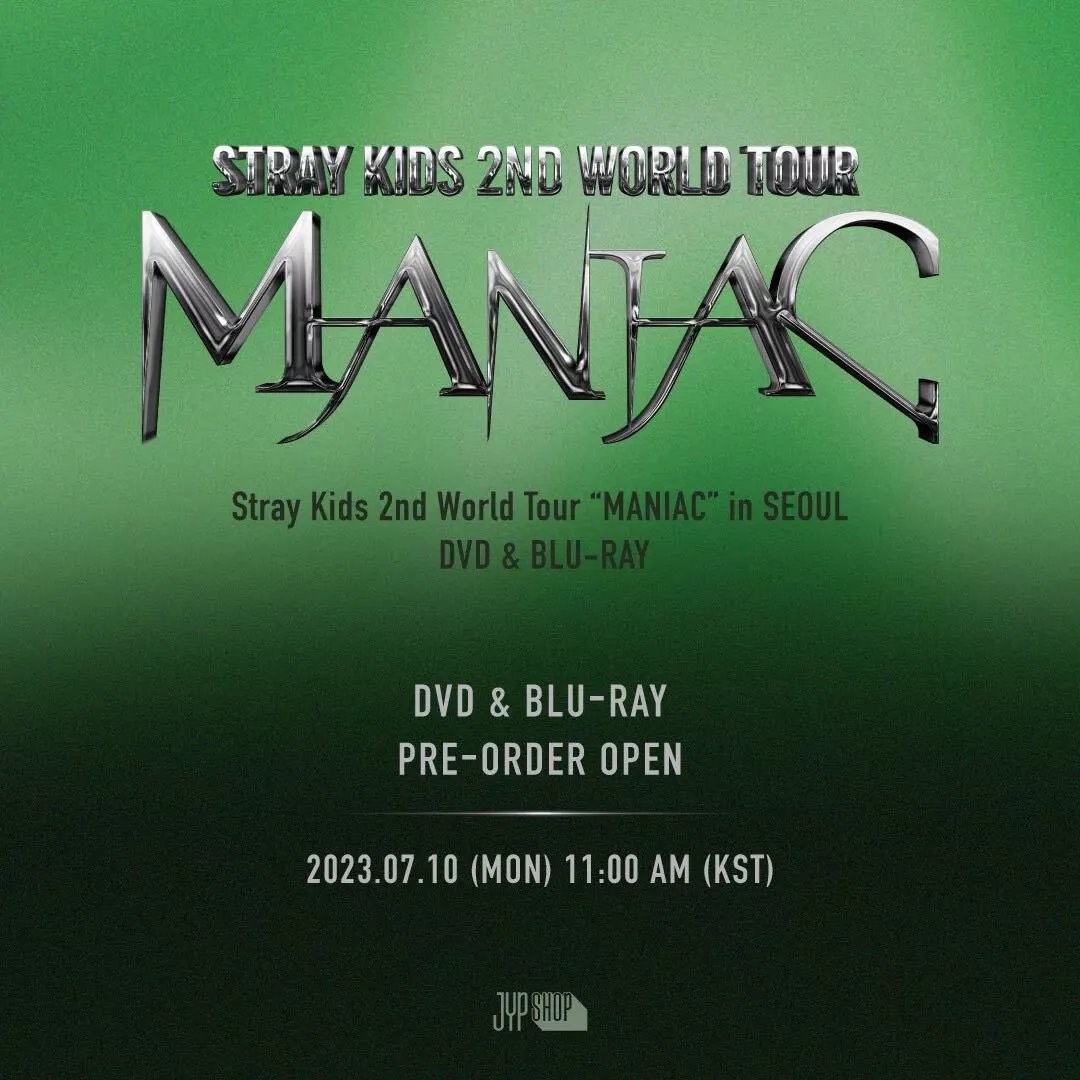 トレカカード付きJYP特典StrayKids2ndWorldTourMANIAC]Blu-ray