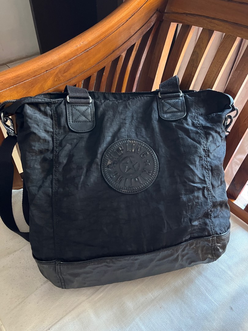 Authentic Kipling Black Two Way Sling Bag Women s Fashion Bags