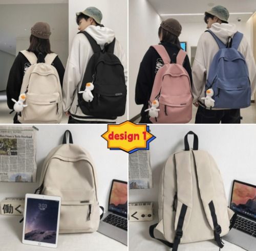 Korean Large Capacity Bag Pack Fashion Simple Backpack Woman