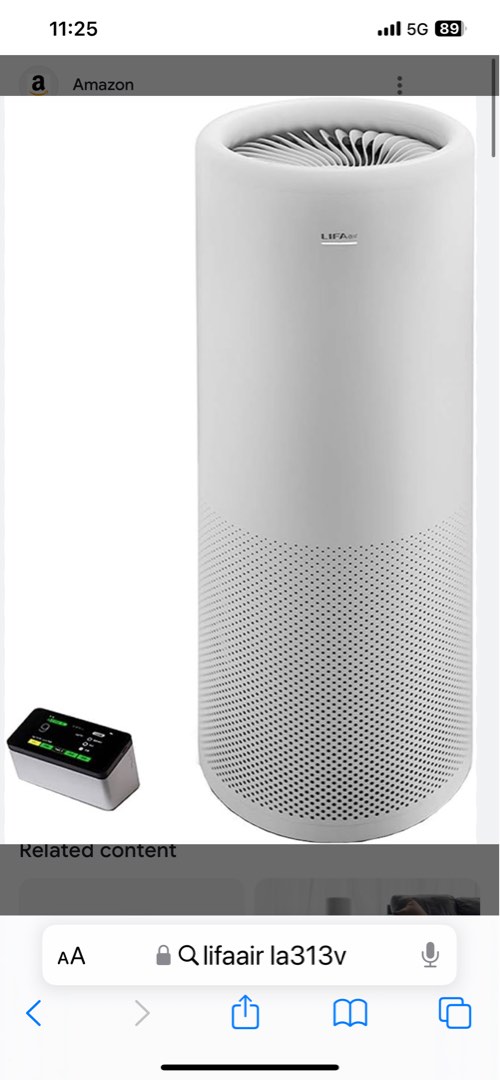 LIFAair Smart Air Purifier LA500V TV Home Appliances Air