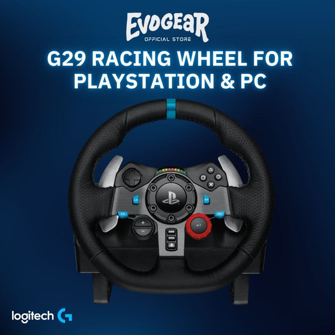 Logitech G29 Racing Wheel (No Shifter), Video Gaming, Gaming