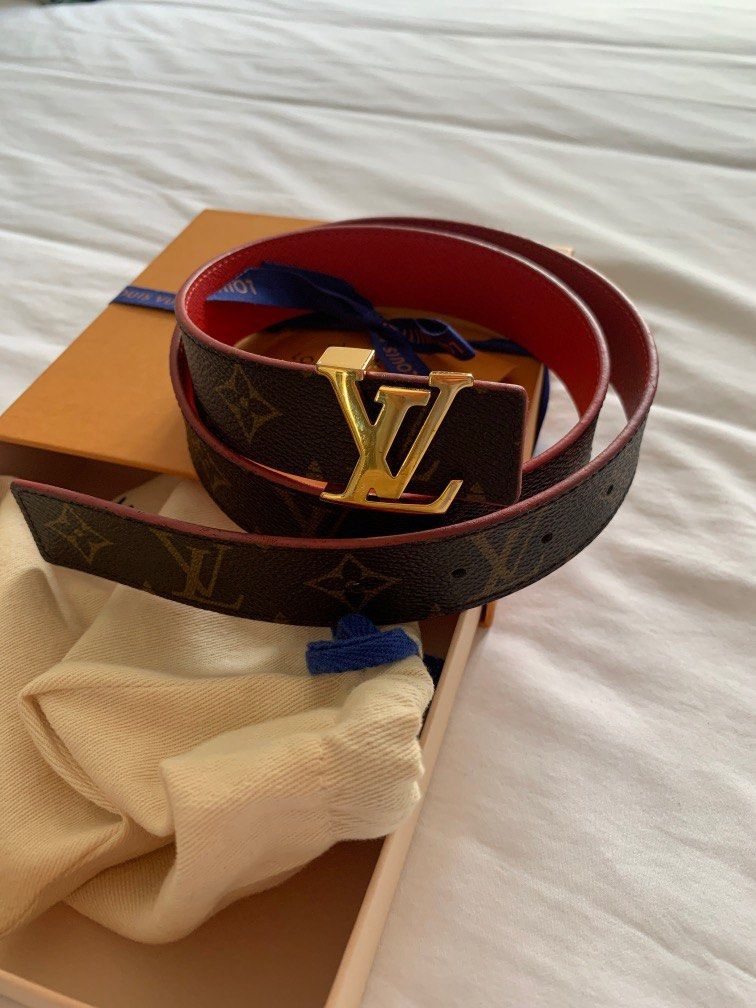 Louis Vuitton Black Monogram Belt Size 32 $380