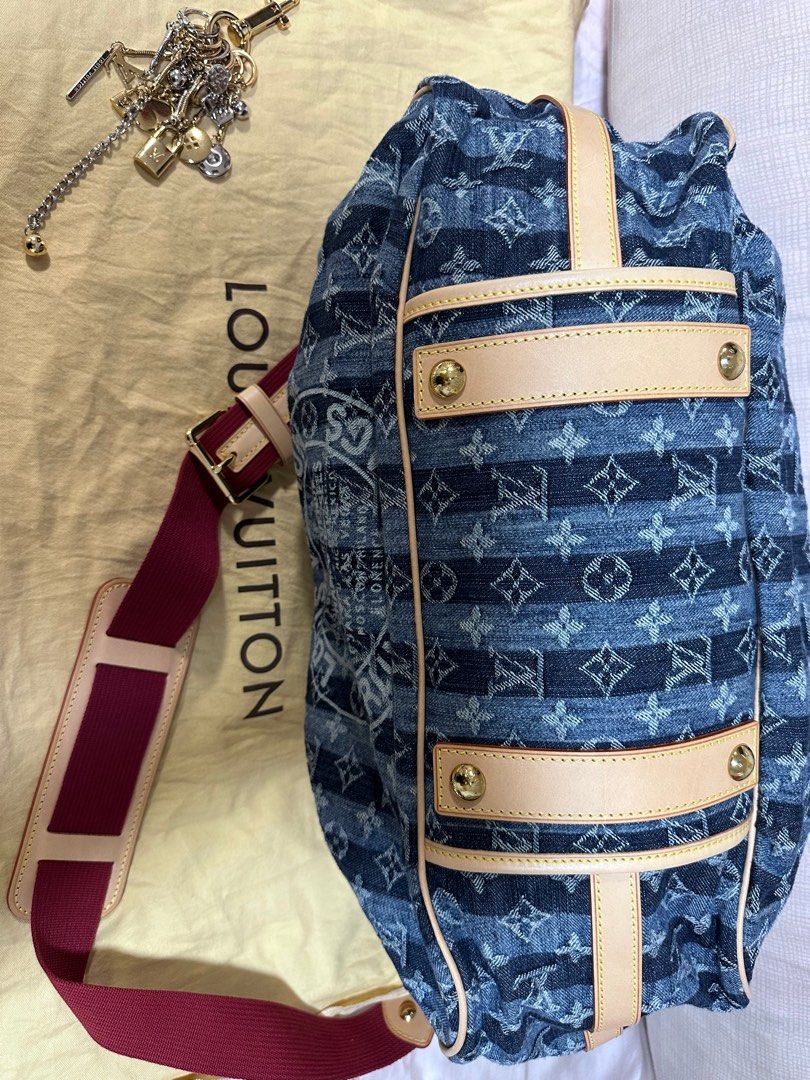 Authentic LOUIS VUITTON Monogram Denim CABAS Raye GM M95336 Bag