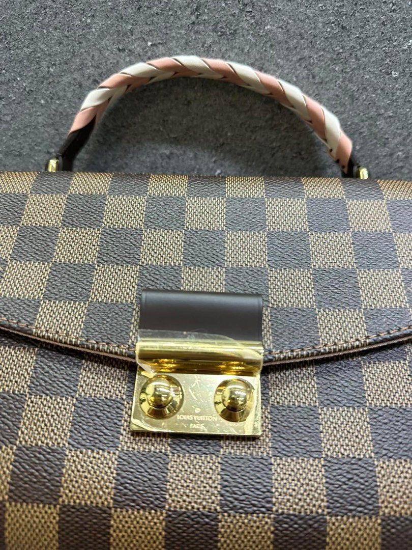 Louis Vuitton Croisette Damier Ebene Coated Canvas Two Way Top Handle – I  MISS YOU VINTAGE