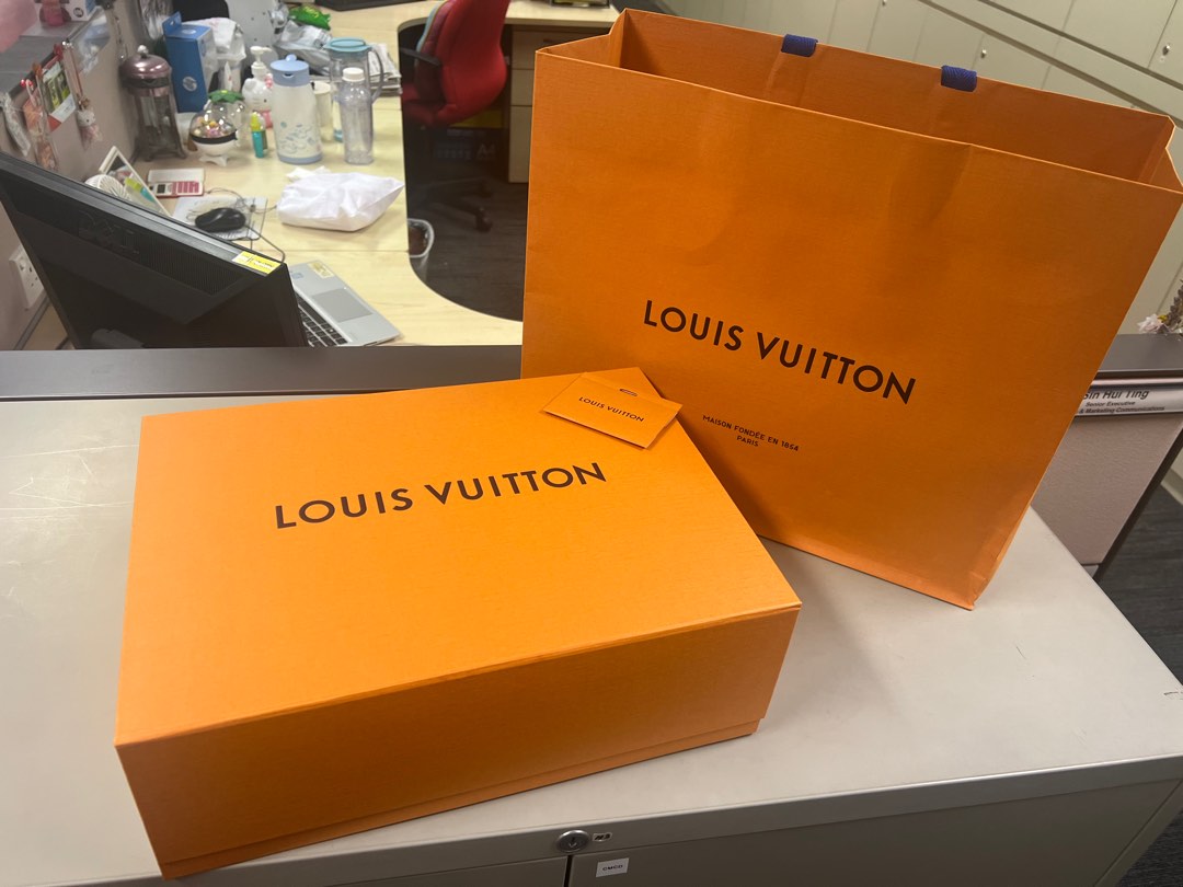 Louis Vuitton LV Gift Box with Tag and Paper Bag