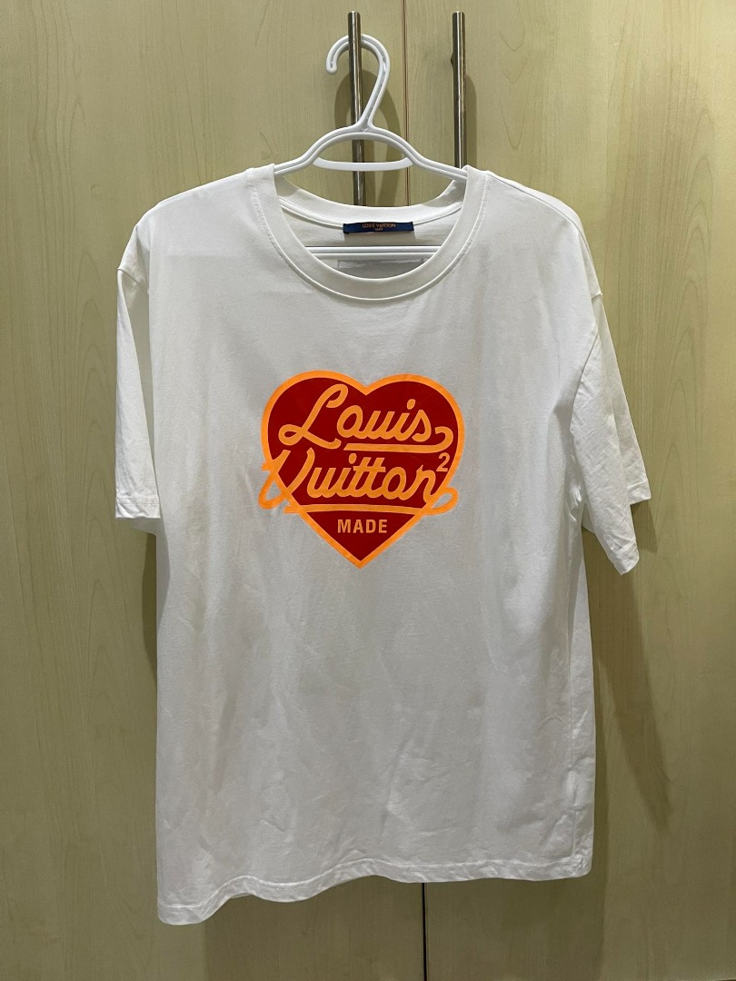 T-shirt Louis Vuitton x Nigo White size L International in Cotton - 34425816
