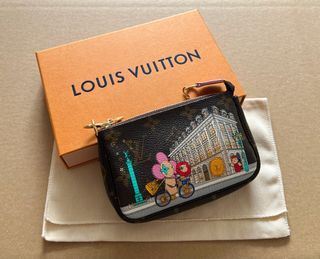 LOUIS VUITTON Monogram Mini Pochette Accessoires M81637 Pouch from Japan