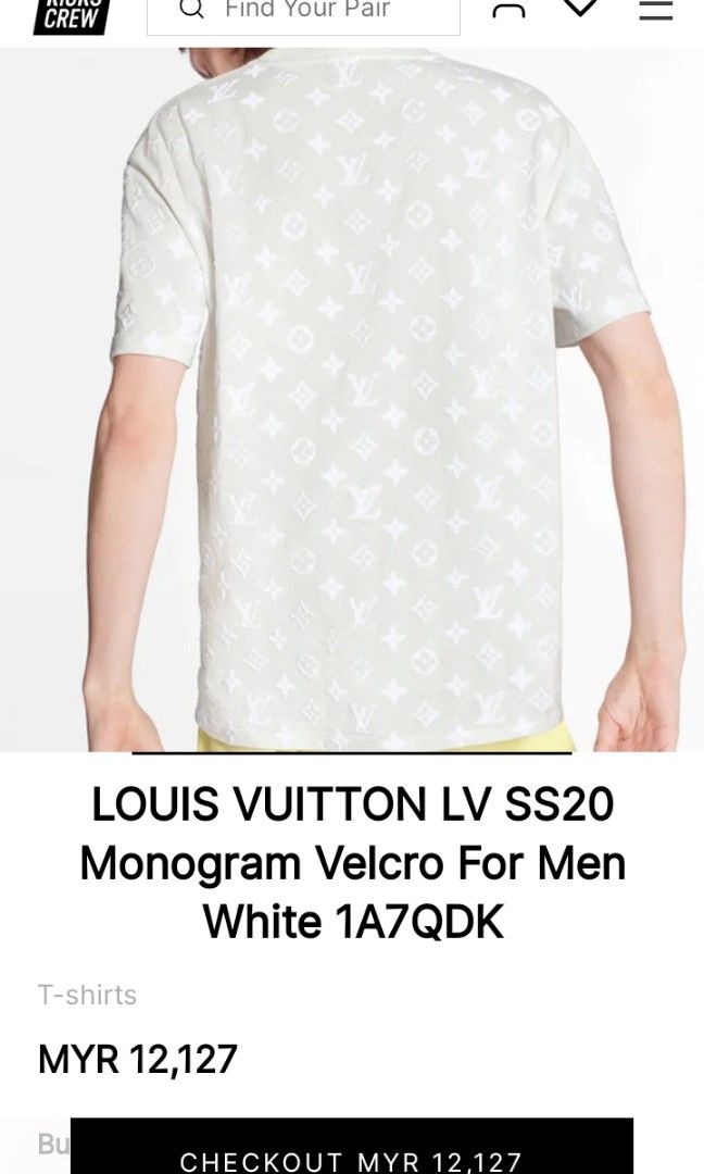 LOUIS VUITTON LV SS20 Monogram Velcro For Men White 1A7QDK