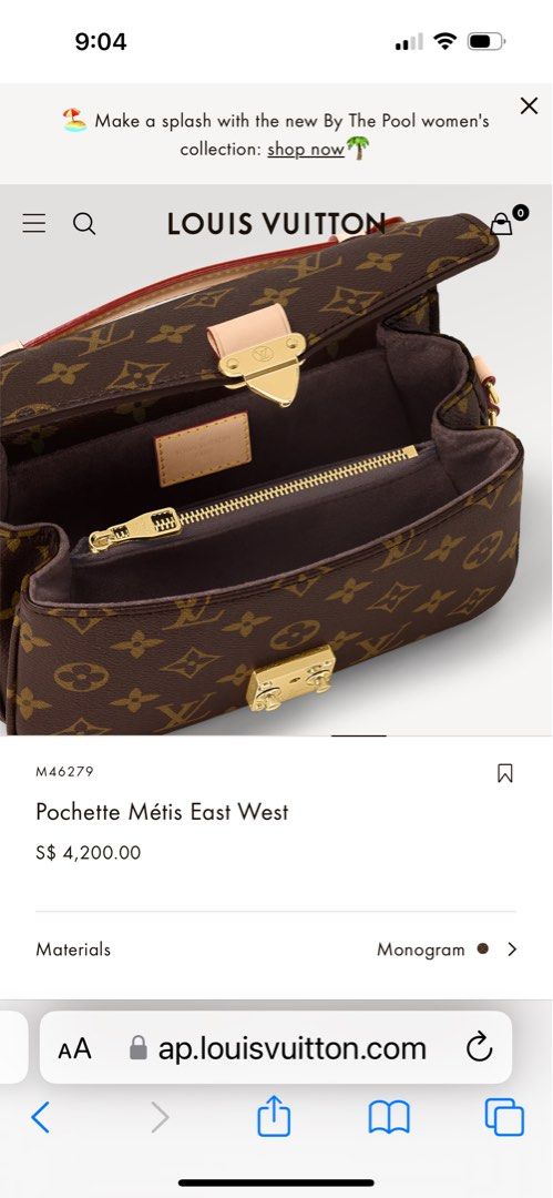 Louis Vuitton Pochette Metis East West #lv #louisvuitton