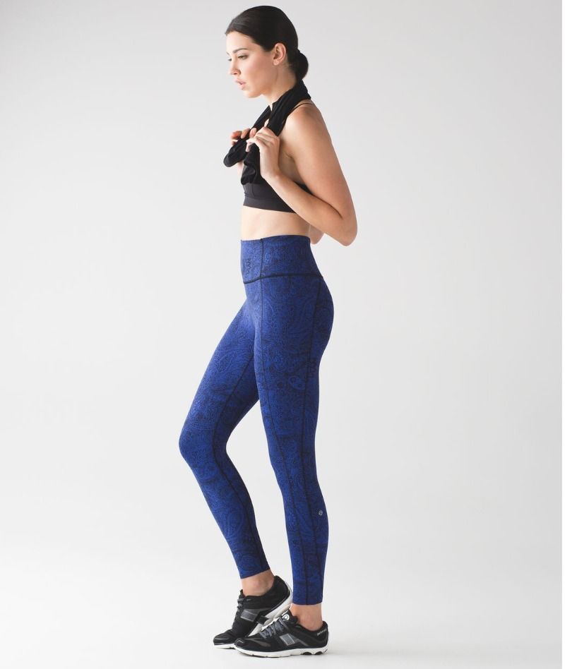 Lululemon Like Nothing 7/8 Tight Nulux - Antique Paisley Sapphire