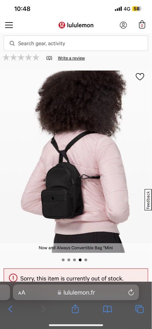 SPREE Lululemon Now and Always Convertible Bag Mini 3L