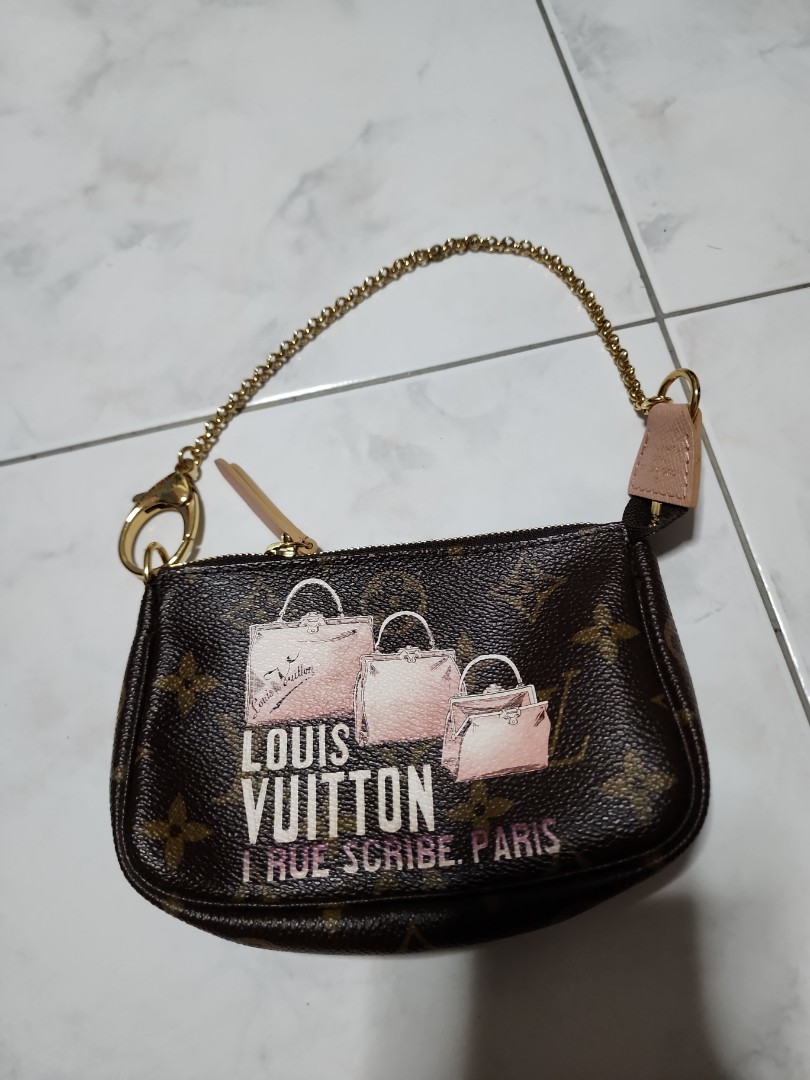 Like New LV Louis Vuitton Fold Me Pouch Monogram Canvas GHW(Cash S$1,450)