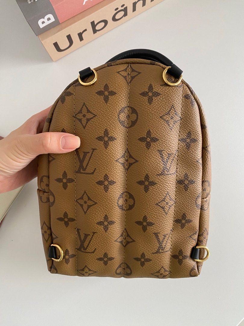 Louis Vuitton Ebene Reverse Monogram Coated Canvas Mini Palm