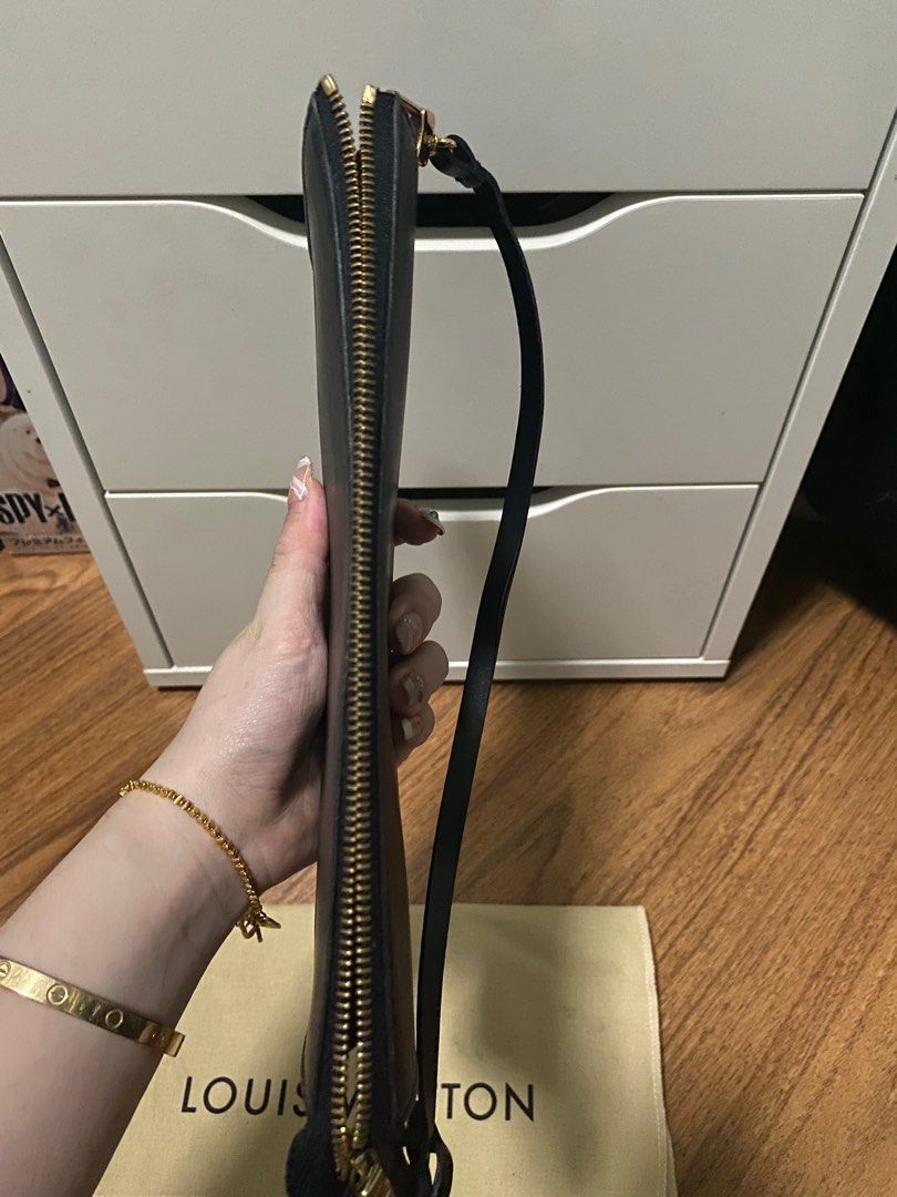 LV POCHETTE IN BLACK (EPI LEATHER) (Category: Luxury Bags & Wallets) located in Manila. Submitted by decluttersbylim (Listing ID 1242311213, Image 3). Description: Hi! All items are authentic as I bought this from a online seller from JAPAN. For more details, kindly pm. Thank you! .