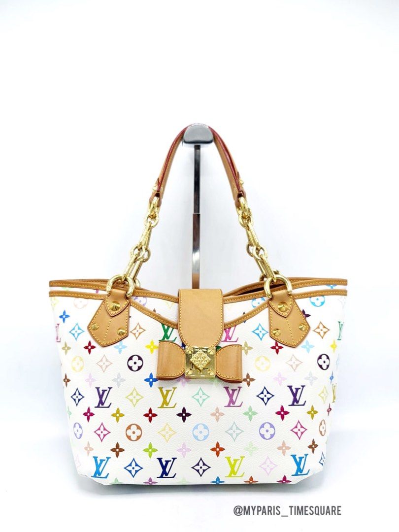 Louis Vuitton Louis Vuitton Annie MM White Multicolor Monogram Canvas