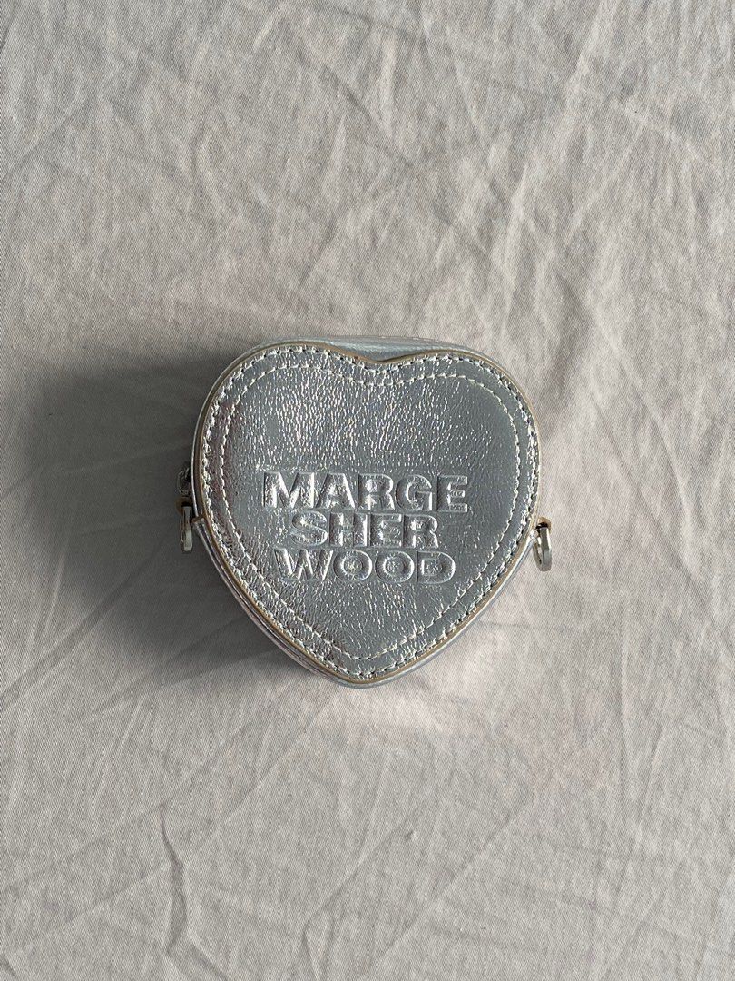 Marge Sherwood Heart Pouch in Blue