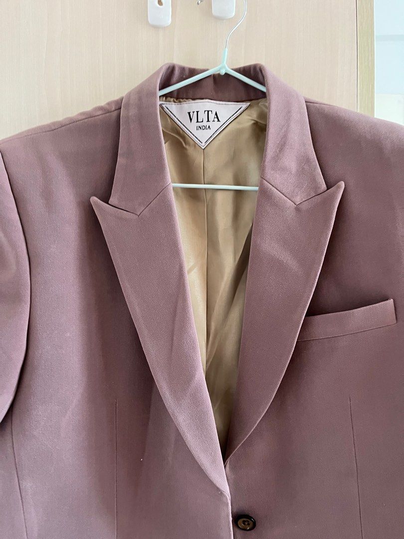 Mauve blazer top