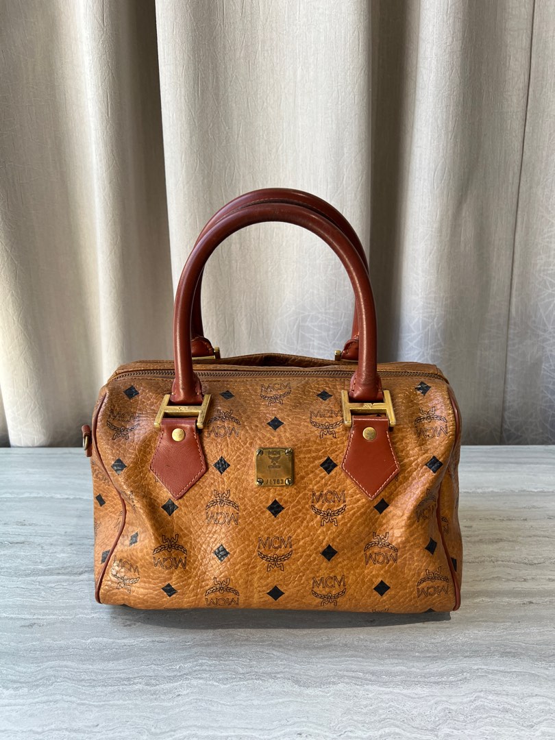 Mcm top handle bag store