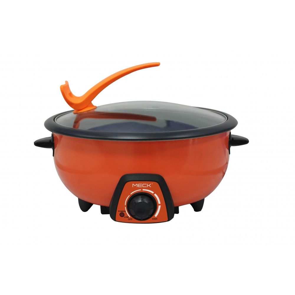 MECK Multi Cooker MMC 300 3.0L 1800w Grill Steam Steamboat Stir Deep Fry Warm Non Stick Inner Pot Glass Lid Pemasak 4.7 7 Ratings 19 Sold