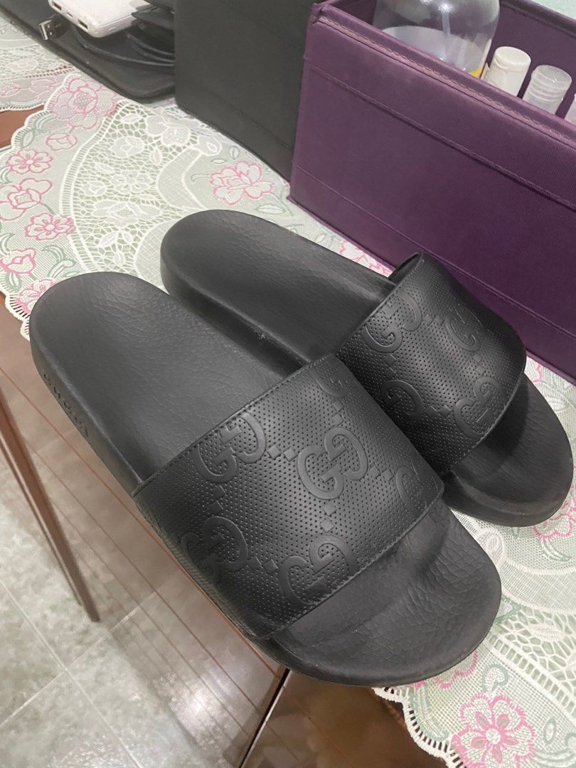Mens gucci best sale slidders