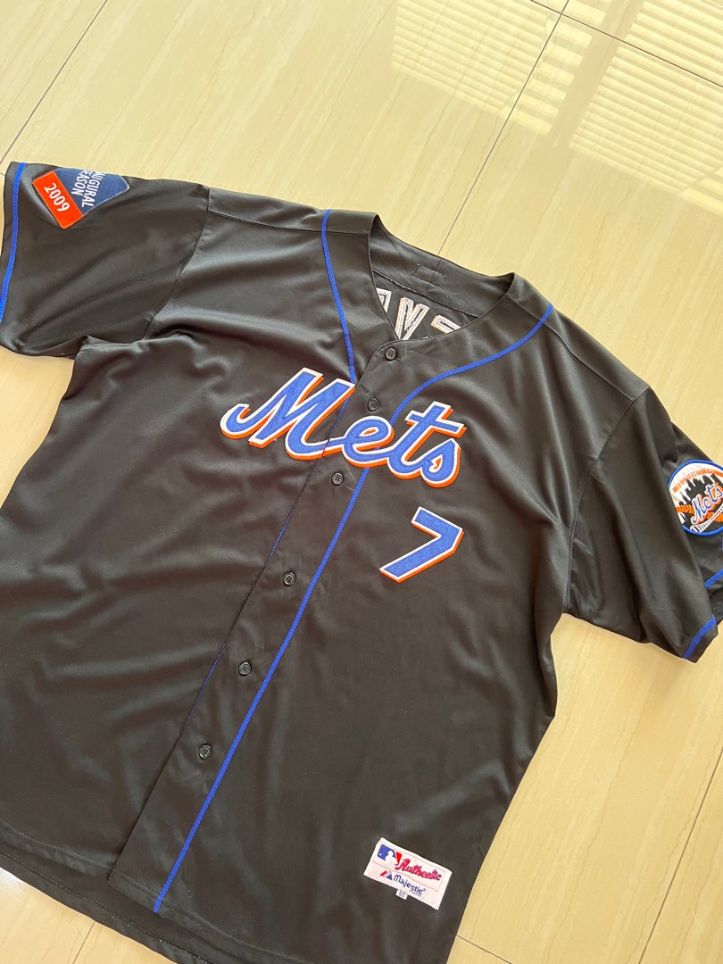 New York Mets MLB Majestic Authentic 2009 Reyes Sewn Jersey